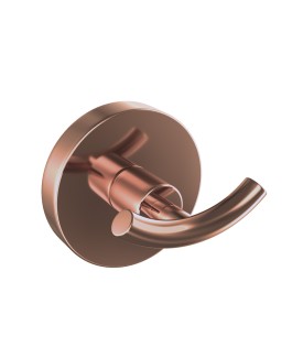 Double Robe Hook - Blush Gold PVD