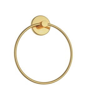 Towel Ring Round - Gold Bright PVD