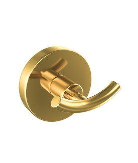 Double Robe Hook - Gold Bright PVD