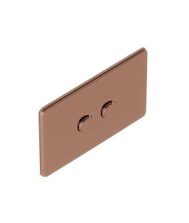 Vic Pneumatic control plate - Blush Gold PVD