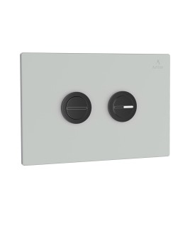 Cilica Pneumatic White Glass Control Plate - Black Matt