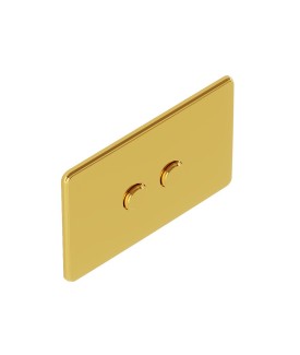 Vic Pneumatic control plate - Gold Bright PVD