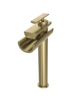 Single Lever High Neck Basin Mixer - Antique Bronze