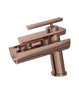 Single Lever Basin Mixer - Blush Gold PVD