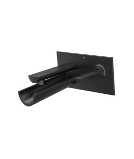 Joystick In-wall Basin Mixer - Black Matt