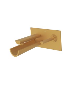 Joystick In-wall Basin Mixer - Gold Matt PVD