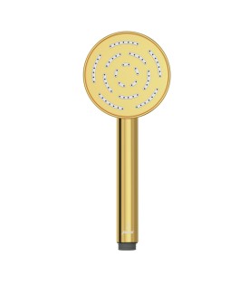 Maze Single Function 95mm Round Hand Shower - Gold Bright PVD