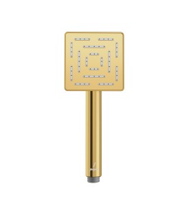 Maze Single Function 95X95mm Square Hand Shower - Gold Bright PVD