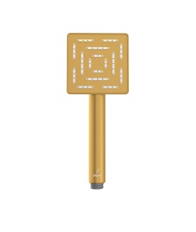 Maze Single Function 95X95mm Square Hand Shower - Gold Matt PVD