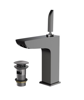 Joystick Basin Mixer - Black Chrome