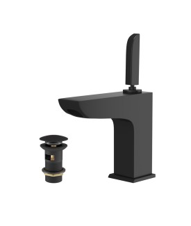 Joystick Basin Mixer - Black Matt