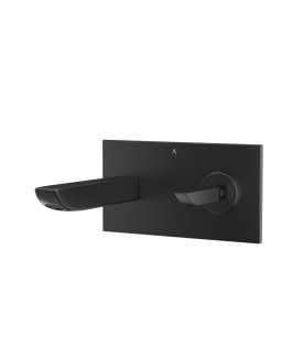 Joystick wall mounted Basin Mixer - Black Matt