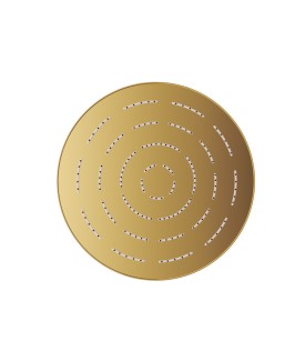 Maze Single Function 240mm Round Showerhead - Gold Bright PVD