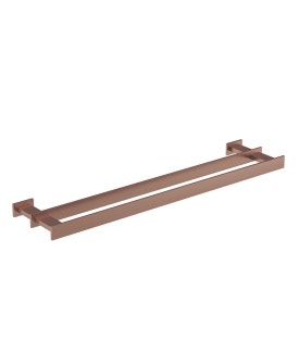 Twin Towel Rail 600mm Long - Antique Copper