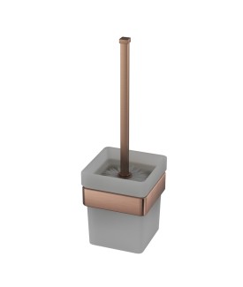 Toilet Brush and Holder - Antique Copper