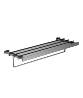 Towel Shelf 600mm Long - Black Chrome