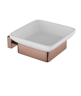 Quadra Soap Dish - Blush Gold PVD