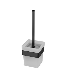 Toilet Brush and Holder - Black Matt