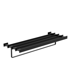 Towel Shelf 600mm Long - Black Matt