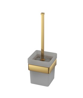 Toilet Brush and Holder - Gold Bright PVD