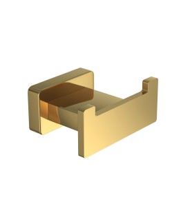 Double Robe Hook - Gold Bright PVD