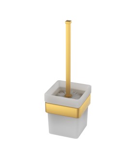 Toilet Brush and Holder - Gold Matt PVD