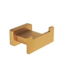 Double Robe Hook - Gold Matt PVD