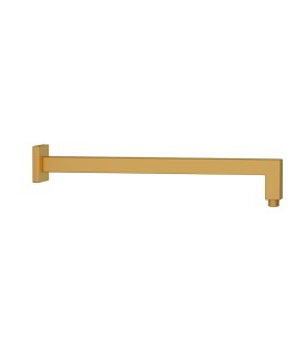 Square Shower Arm, 600mm - Gold Matt PVD