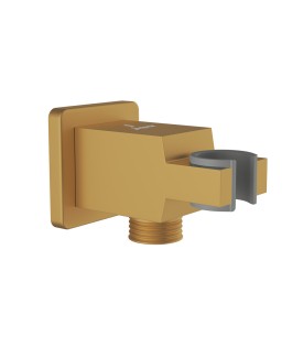 Square Wall Outlet - Gold Matt PVD