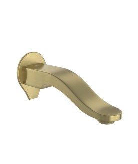 Tiaara Bath Spout with Wall Flange - Antique Bronze