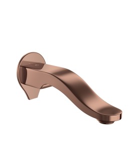 Tiaara Bath Spout with Wall Flange - Blush Gold PVD