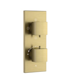 Thermatik-S In-wall Thermostatic Shower Valve with 3-Way Diverter - Antique Bronze