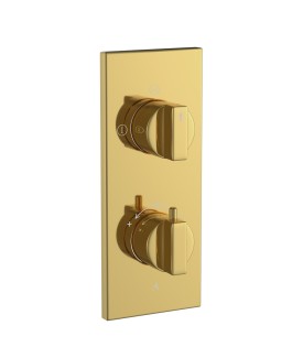 Thermatik-R In-wall Thermostatic Shower Valve with 2-Way Diverter - Gold Bright PVD