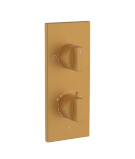 Thermatik-R In-wall Thermostatic Shower Valve with 2-Way Diverter - Gold Matt PVD