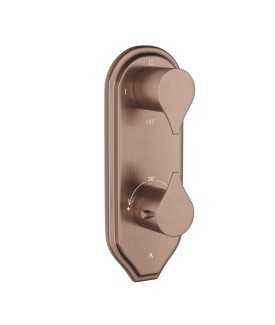 Thermostatic shower valve - Antique Copper