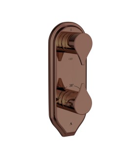 Thermostatic shower valve - Blush Gold PVD