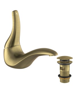 Single Lever Basin Mixer - Antique Bronze