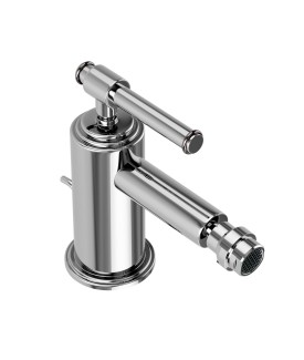 Single Lever Bidet Mixer with Popup Waste - Chrome