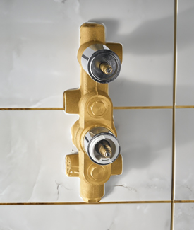 Concealed In-Wall Thermostatic Shower Fittings