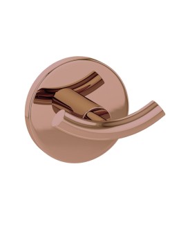 Double Robe Hook - Blush Gold PVD