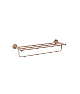 Towel Shelf 600mm Long - Blush Gold PVD