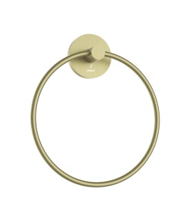 Towel Ring Round - Brass Matt