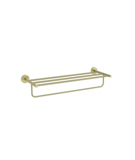 Towel Shelf 600mm Long - Brass Matt