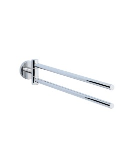 Swivel Towel Holder Twin Type - Chrome