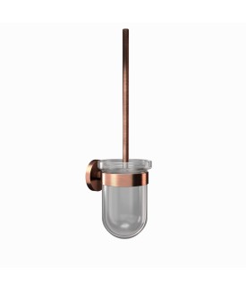 Toilet Brush & Holder - Antique Copper