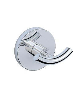 Double Robe Hook - Chrome