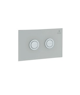 Cilica Pneumatic White Glass Control Plate - Rose Gold