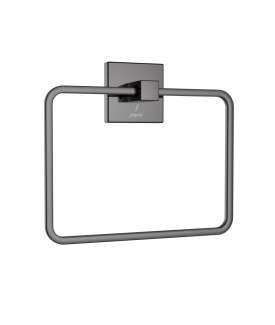 Towel Ring Square - Black Chrome