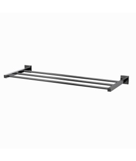 Towel Shelf 600mm long - Black Chrome