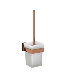 W.C. Brush Holder - Blush Gold PVD